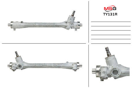 Рульова рейка без ГУР відновлена Toyota Prius 09-17 MSG TY131R