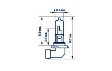 480053000 Лампа HB3 12V 60W P20d HALOGEN NARVA 48005