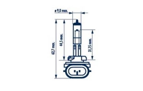 480423000 Лампа H27W/2 12V 27W PGJ13 HALOGEN MINIATURE NARVA 48042