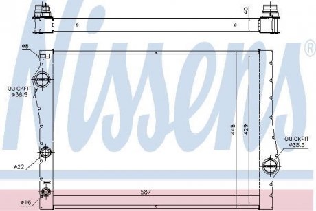 Радіатор охолодження First Fit NISSENS 60823