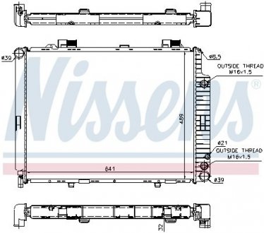 Радіатор охолодження NISSENS 62691A (фото 1)