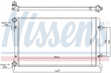 Радіатор охолодження NISSENS 65277