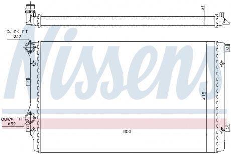 Радіатор охолодження First Fit NISSENS 65280A (фото 1)