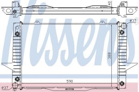 Радіатор охолодження NISSENS 65539A