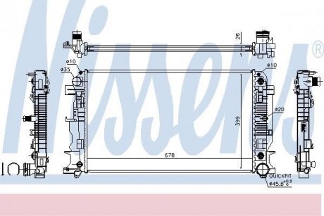 Радіатор охолодження NISSENS 67157A