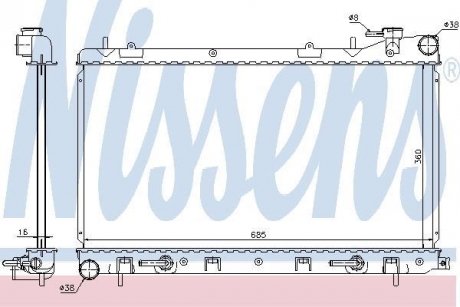 Радіатор охолодження NISSENS 67715