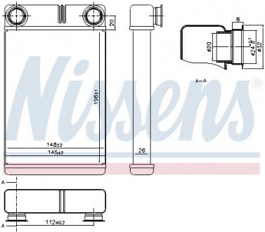 Радіатор обігріу салону NISSENS 76515