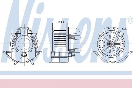 Вентилятор салону NISSENS 87076