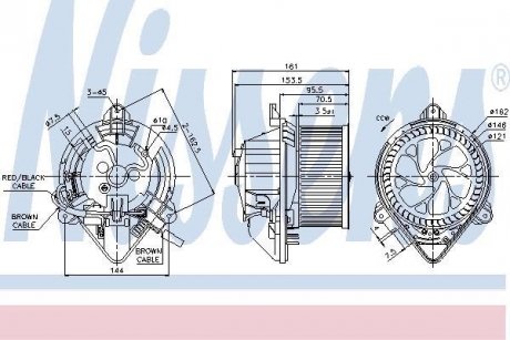 Вентилятор салону NISSENS 87130