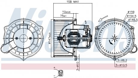 Вентилятор салону NISSENS 87234