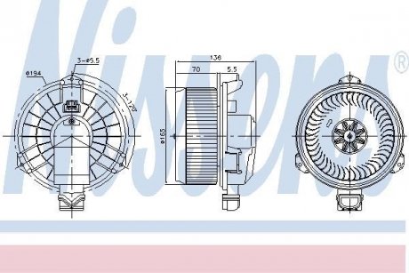 Вентилятор салону NISSENS 87420