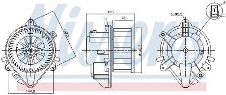 Вентилятор салону NISSENS 87804