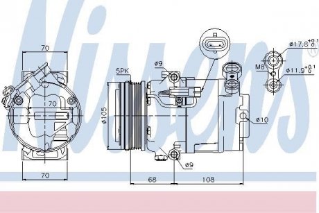 Компресор кондиціонера First Fit NISSENS 89050