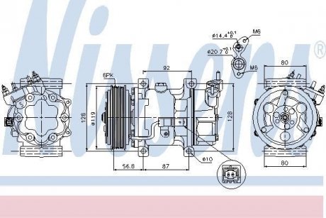 Компресор кондиціонера First Fit NISSENS 89053