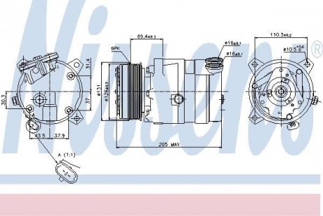 Компресор кондиціонера First Fit NISSENS 89062 (фото 1)