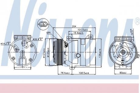 Компресор кондиціонера NISSENS 89063