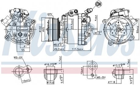 Компресор кондиціонера First Fit NISSENS 890666 (фото 1)