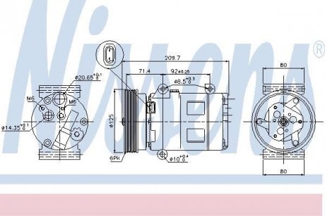 Компресор кондиціонера First Fit NISSENS 89072