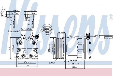 Компресор кондиціонера First Fit NISSENS 89139 (фото 1)