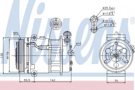 Компресор кондиціонера First Fit NISSENS 89157