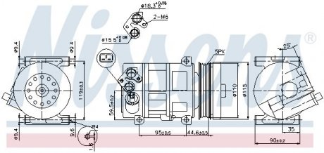 Компресор кондиціонера First Fit NISSENS 89202