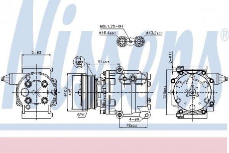 Компресор кондиціонера First Fit NISSENS 89358