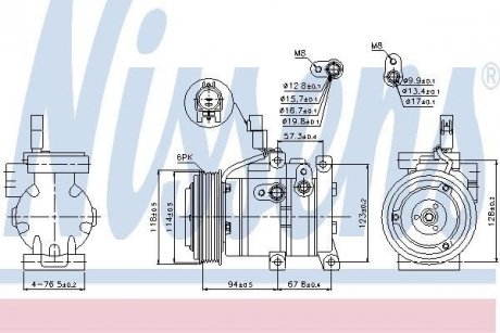 Компресор кондиціонера First Fit NISSENS 89533 (фото 1)