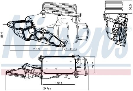 Радіатор охолодження оливи NISSENS 90933