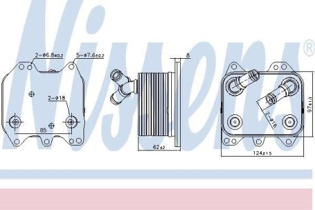 Радіатор охолодження мастила NISSENS 90995