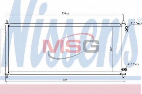 Радіатор кондиціонера First Fit NISSENS 940051