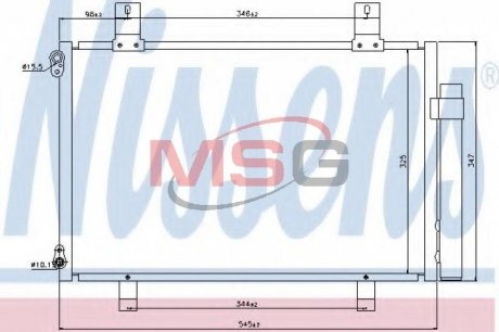 Радіатор кондиціонера First Fit NISSENS 940057 (фото 1)