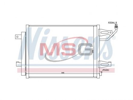 Радіатор кондиціонера First Fit NISSENS 940067 (фото 1)