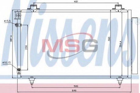 Радиатор кондиционера + NISSENS 940081