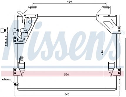 Радіатор кондиціонера First Fit NISSENS 940082