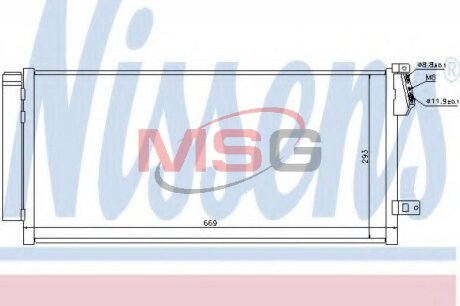 Радиатор кондиционера + NISSENS 940169