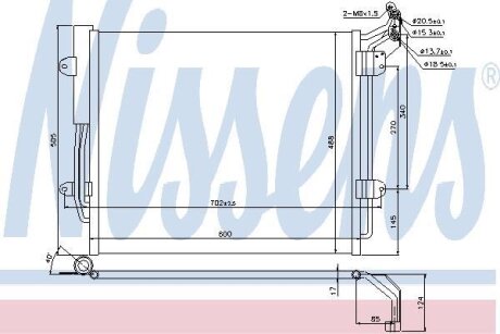 Радіатор кондиціонера First Fit NISSENS 940256