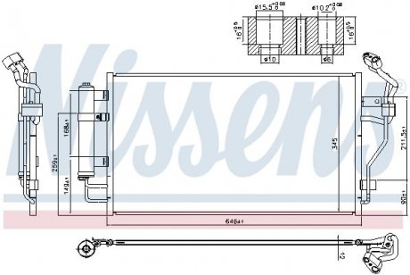 Радіатор кондиціонера First Fit NISSENS 940583