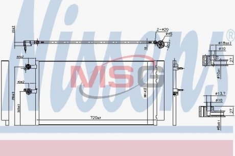 Радіатор кондиціонера First Fit NISSENS 940743 (фото 1)