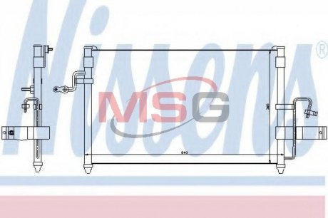 Радіатор системи охолодження NISSENS 94414