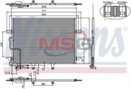 Радіатор кондиціонера First Fit NISSENS 94614