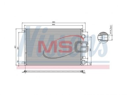 Радіатор кондиціонера First Fit NISSENS 94626 (фото 1)