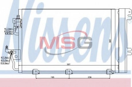 Радіатор кондиціонера First Fit NISSENS 94767