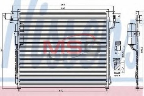 Радіатор кондиціонера First Fit NISSENS 94879 (фото 1)