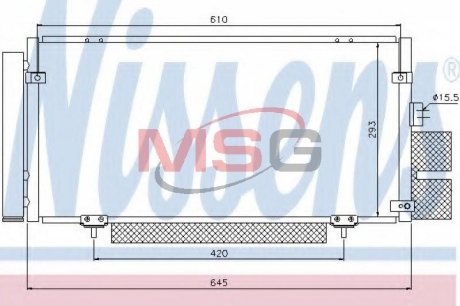 Радіатор кондиціонера First Fit NISSENS 94885