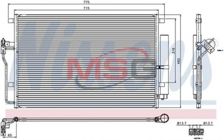 Радіатор кондиціонера First Fit NISSENS 94917 (фото 1)