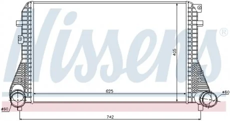 Радіатор інтеркулера NISSENS 96542