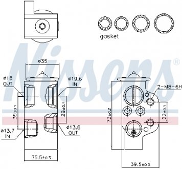 Клапан кондиціонера First Fit NISSENS 999314