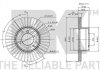 Диск гальмівний NK 201519 (фото 3)