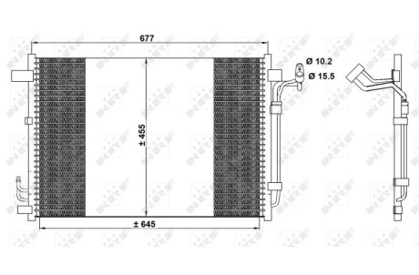 Радіатор кондиціонера NRF 350094