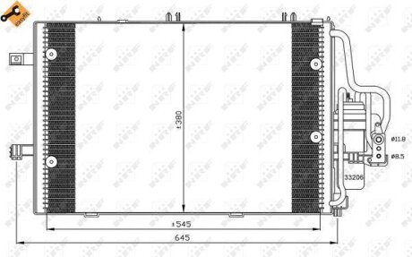Радіатор кондиціонера NRF 35530
